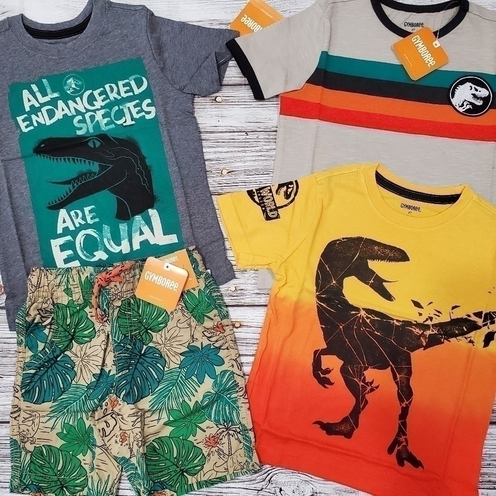 Gymboree Jurassic World Lot 3T NWT